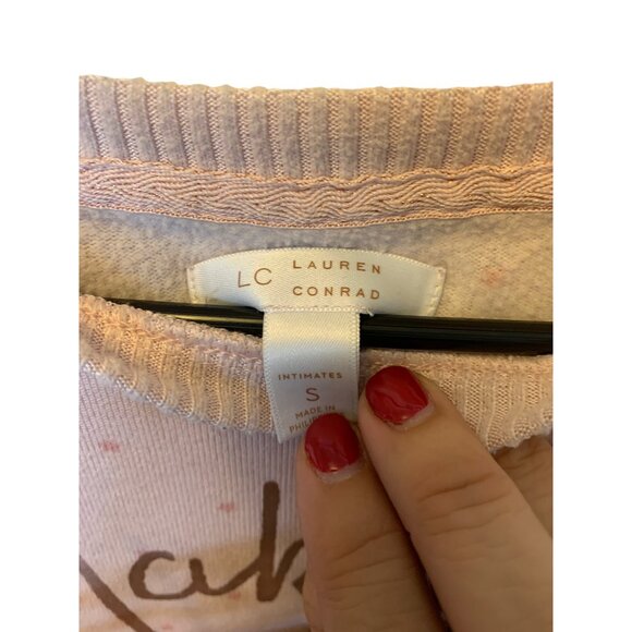 Pink Making Spirits Bright 2pc Sleepwear Set sz Small - Picture 4 of 8